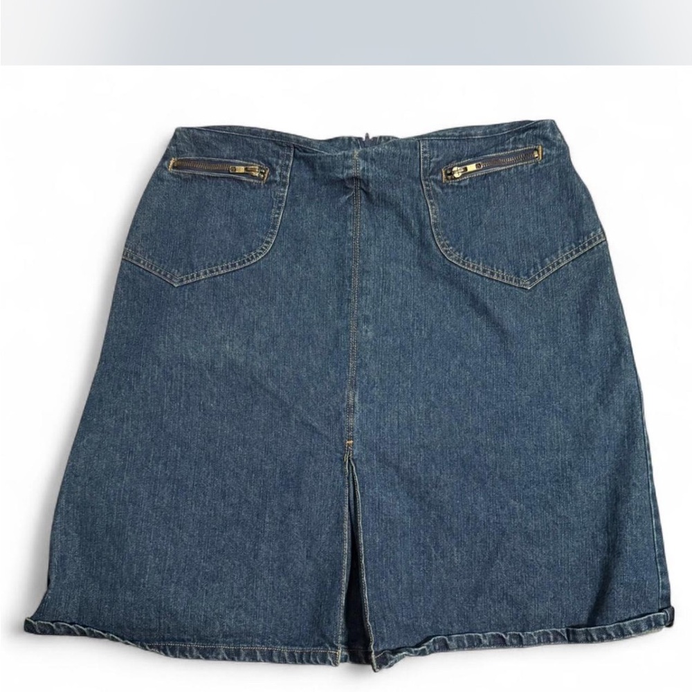 St. John's Bay Authentic Denim Skirt - Picture 1 of 3